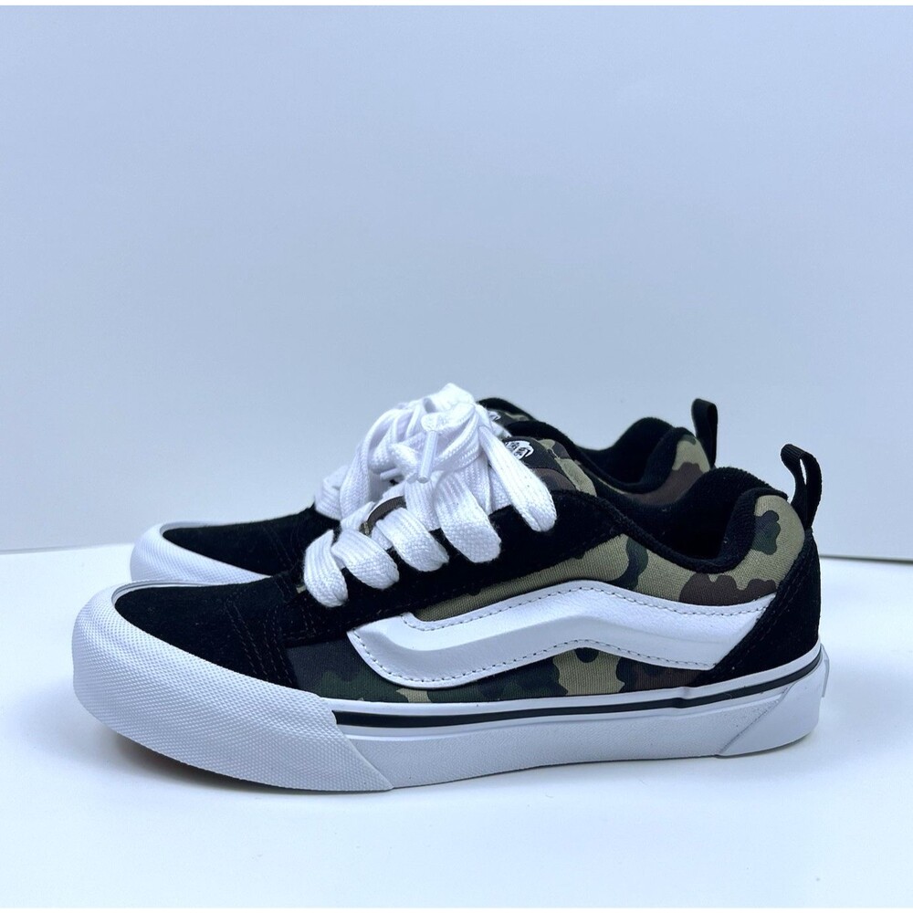 Vans Knu Skool Shoes Camo Lace Camouflage Sneakers Kids Youth Juniors Size 4